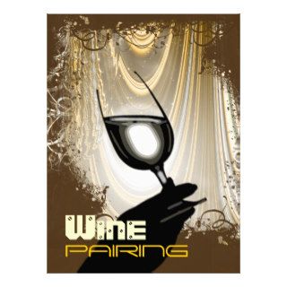 Wine pairing tasting party ~ elegant custom announcements