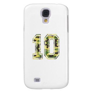 #10 Green & Yellow Camo Samsung Galaxy S4 Cases
