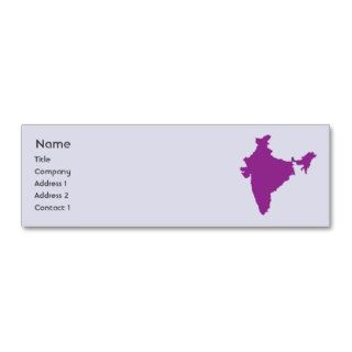 India   Skinny Business Card Template