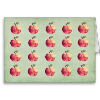Red Apple Thank You Teacher Greeting Card Note