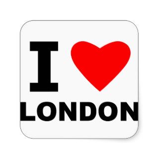 I Love London Stickers
