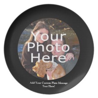 Custom Photo Gift Plate with Message