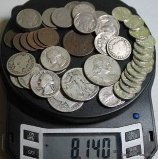 Half Pound Old Obsolete US Coins Mostly 90 US Silver No Wheat Cents Free Scale 