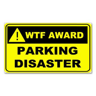 Parking Note for Bad Drivers. Business Card Templates