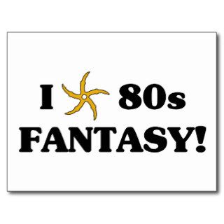 I Love 80s Fantasy Postcards