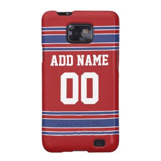 Team Jersey with Custom Name and Number Galaxy SII Covers