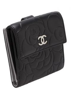 Chanel Vintage 'camellia' Mini Wallet