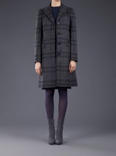 John Richmond Plaid Topcoat