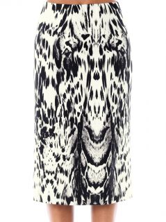 Abstract Lynx print silk skirt  Giambattista Valli Couture 