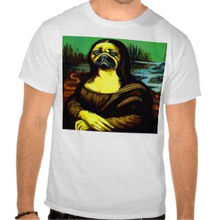 Mona Lisa Pug $22.95 T Shirts