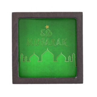 Eid Mubarak Green Themed   Islamic Gift Box Premium Gift Box