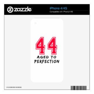 44 Aged To Perfection Birthday Design Decals For The iPhone 4S