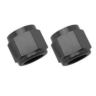 Russell by Edelbrock 660575 Black  6 AN Tube Nut Automotive