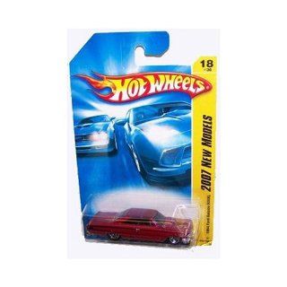Mattel Hot Wheels 2007 First Edition New Models 164 Scale Cranberry Red 1964 Ford Galaxie 500XL Die Cast Car #18 #018 Toys & Games