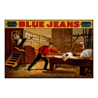 Blue Jeans ~ Vintage Theatre Poster