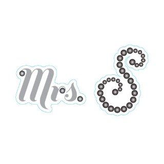 Weddingstar Initial Shoe Talk Stick on Decals for Shoes, For Her Mrs. S Kitchen & Dining
