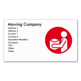 moving company business card