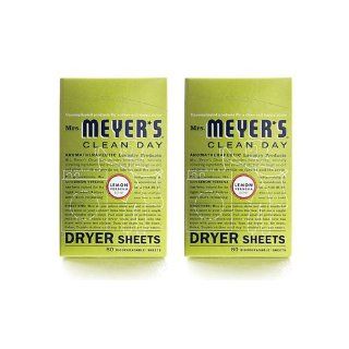Mrs. Meyer's Lemon Verbena Dryer Sheets 80 Sheets (Pack of 12)  Laundry Fabric Softener  Grocery & Gourmet Food