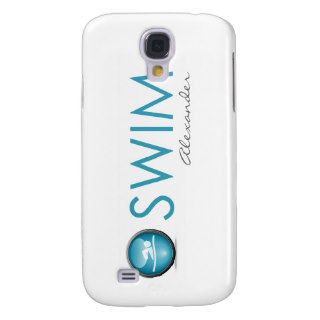 Triathlon "Swim" Personalized iPhone 3G Case Samsung Galaxy S4 Case