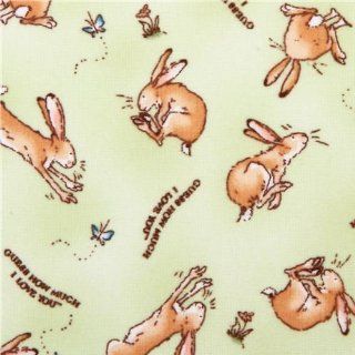 rabbit flannel fabric Clothworks Guess How Much I Love you (per 0.5 yard multiple)