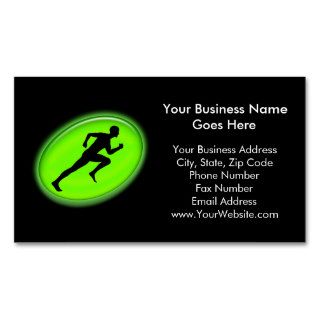 Green Glow Fitness and Personal Training Logo Business Cards