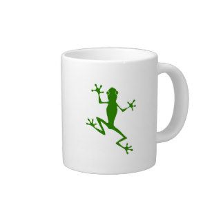 Climbing Green Frog Silhouette Extra Large Mug