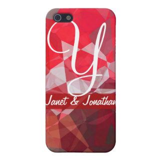 Abstract Polygons 52 Customizable Monogram Case For iPhone 5