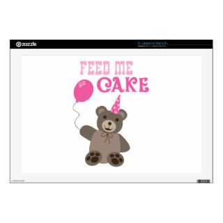 Feed Me Cake Decal For 17" Laptop
