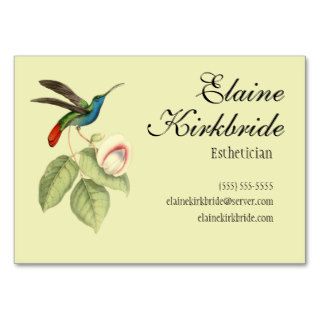 Elegant Vintage Hummingbird Salon Appointment Business Card