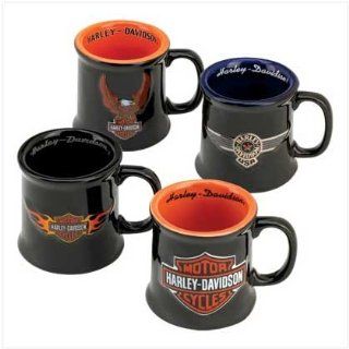 Harley Davidson Ceramic Mug Shot Set Kitchen & Dining