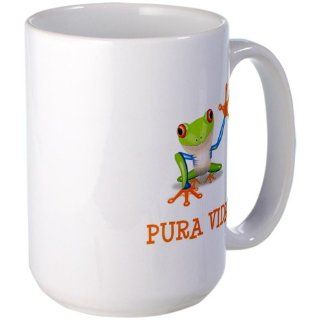 Pura Vida Tree Frog Large Mug Large Mug by  Kitchen & Dining