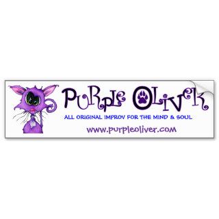 Purple Oliver Bumper Bumper Stickers