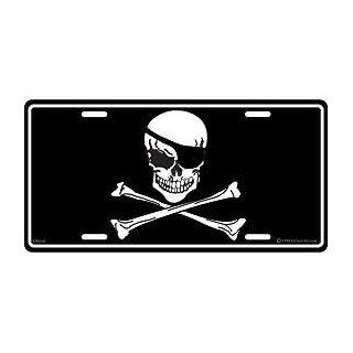 US Military & Patriotic License Plate   Skull & Crossbones Automotive
