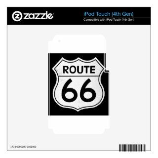 Route 66 sign decals for iPod touch 4G