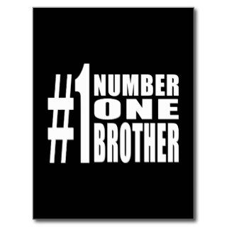 #1 Brothers Birthdays Christmas Number One Brother Postcard