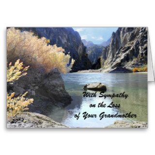 Sympathy, Loss of Grandmother, Beautiful Scenery Card