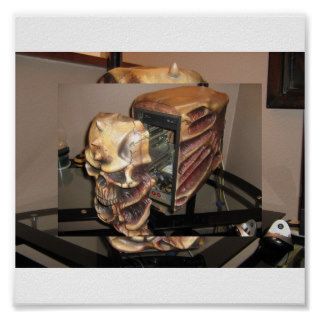 Skull PC case Posters