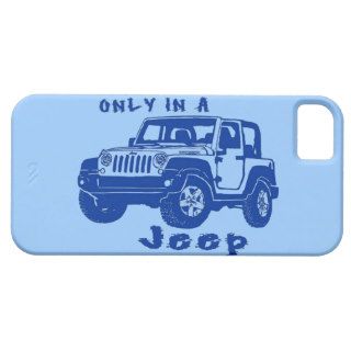 Only in a Jeep blue drawing iPhone 5 Cases