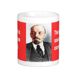 Color portrait of Lenin Coffee Mug