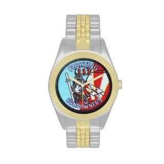 Sundowners / VF 111 / Gold and Silver Tone Watch Wrist Watch