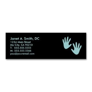 Hand Prints Slim Chiropractic Business Cards