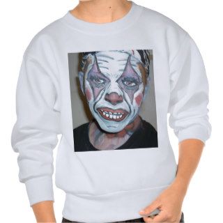 Sad Clowns Scary Clown Face Painting Pull Over Sweatshirt