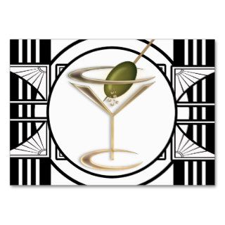 Art Deco Cocktails Business Card Template