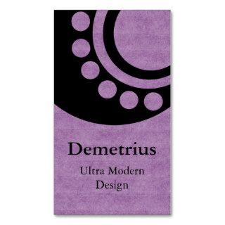 Futuristic Dimensions Business Card, Lavender