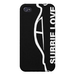 Subbie Sti Love White Silhouette Logo iPhone 4/4S Case