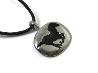 Horse Spirit Guide Pewter Pendant, Inner Power, Grounding, Safe Travel, Freedom, Speed, Grace, and Strength Pendant Necklaces Jewelry