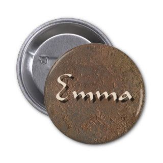 Emma Rustic Name Tag Pin
