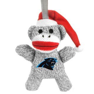 Carolina Panthers NFL Plush Sock Monkey Ornament  Sports Fan Hanging Ornaments  Sports & Outdoors
