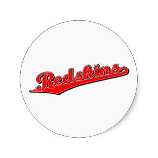 Redskins in Red Sticker