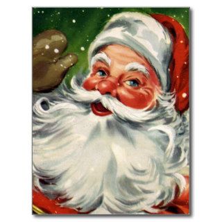 "Traditional Christmas Santa" Postcard